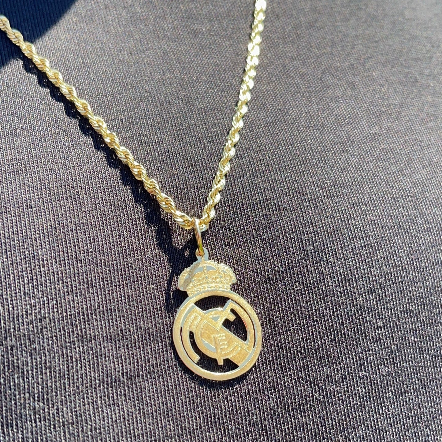 10K Gold Real Madrid Pendant