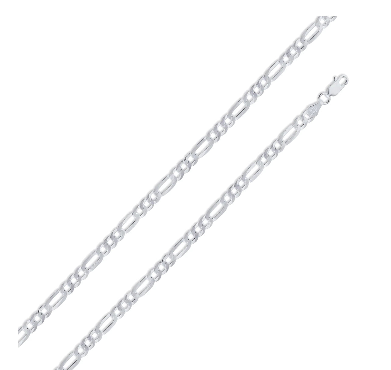 Silver 925 Figaro 5mm Chain