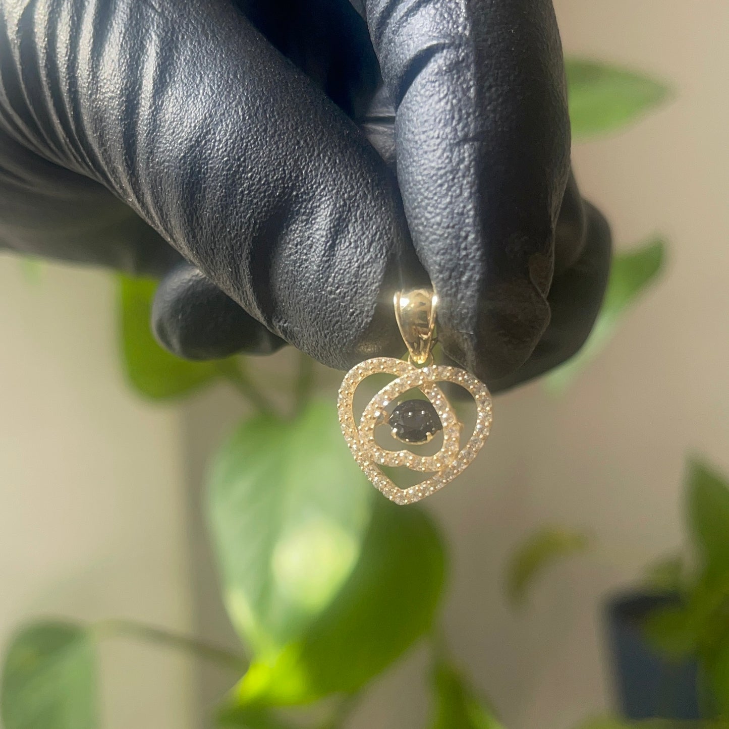 10K Yellow Gold Heart Pendant
