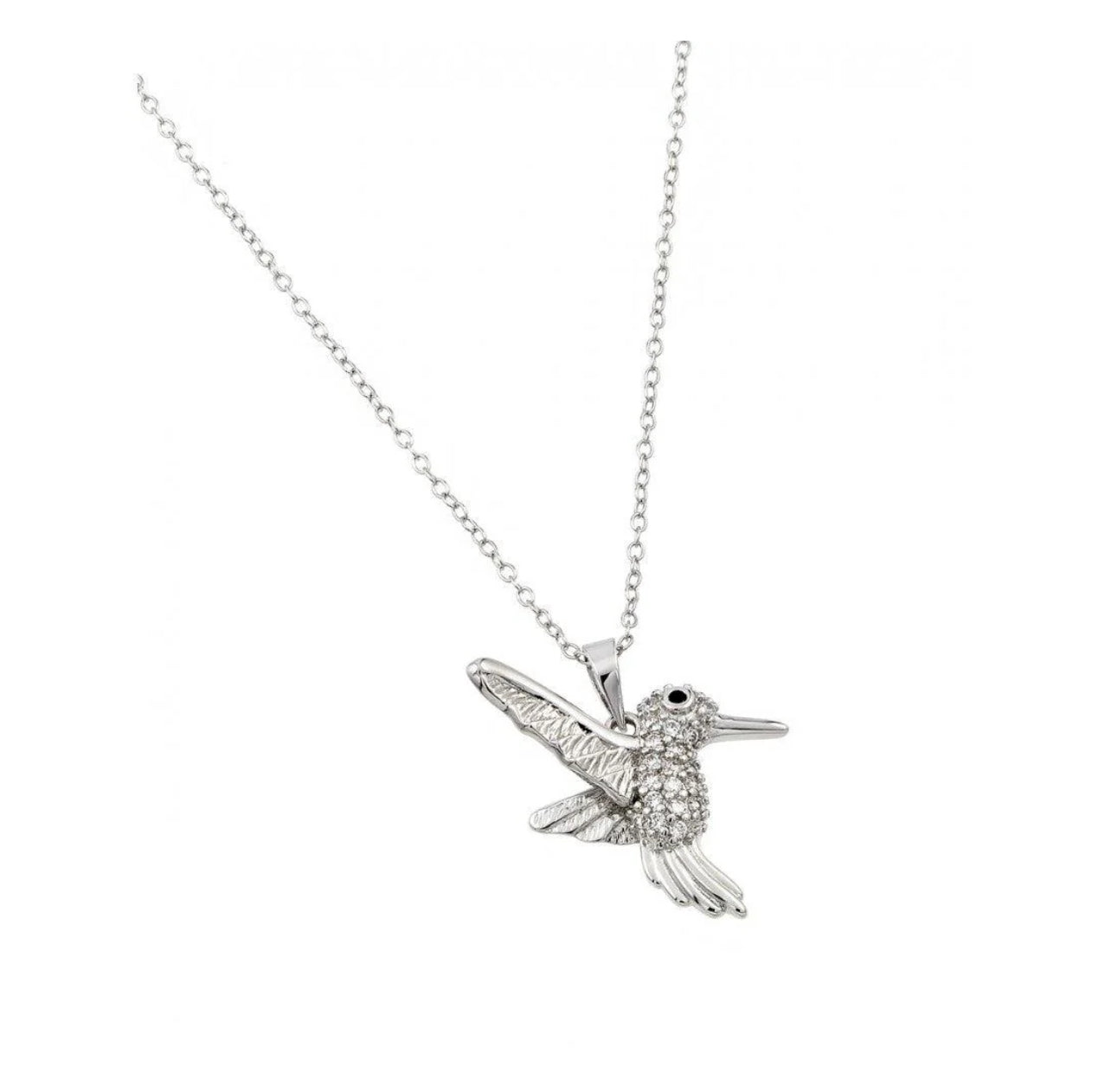 1 Pc Pave Diamond Sparrow Bird Charm Pendant In store 925 Sterling Silver, Pave Diamond Pendant, Pave Setting Pendant, Diamond Bird Pendant 50mm