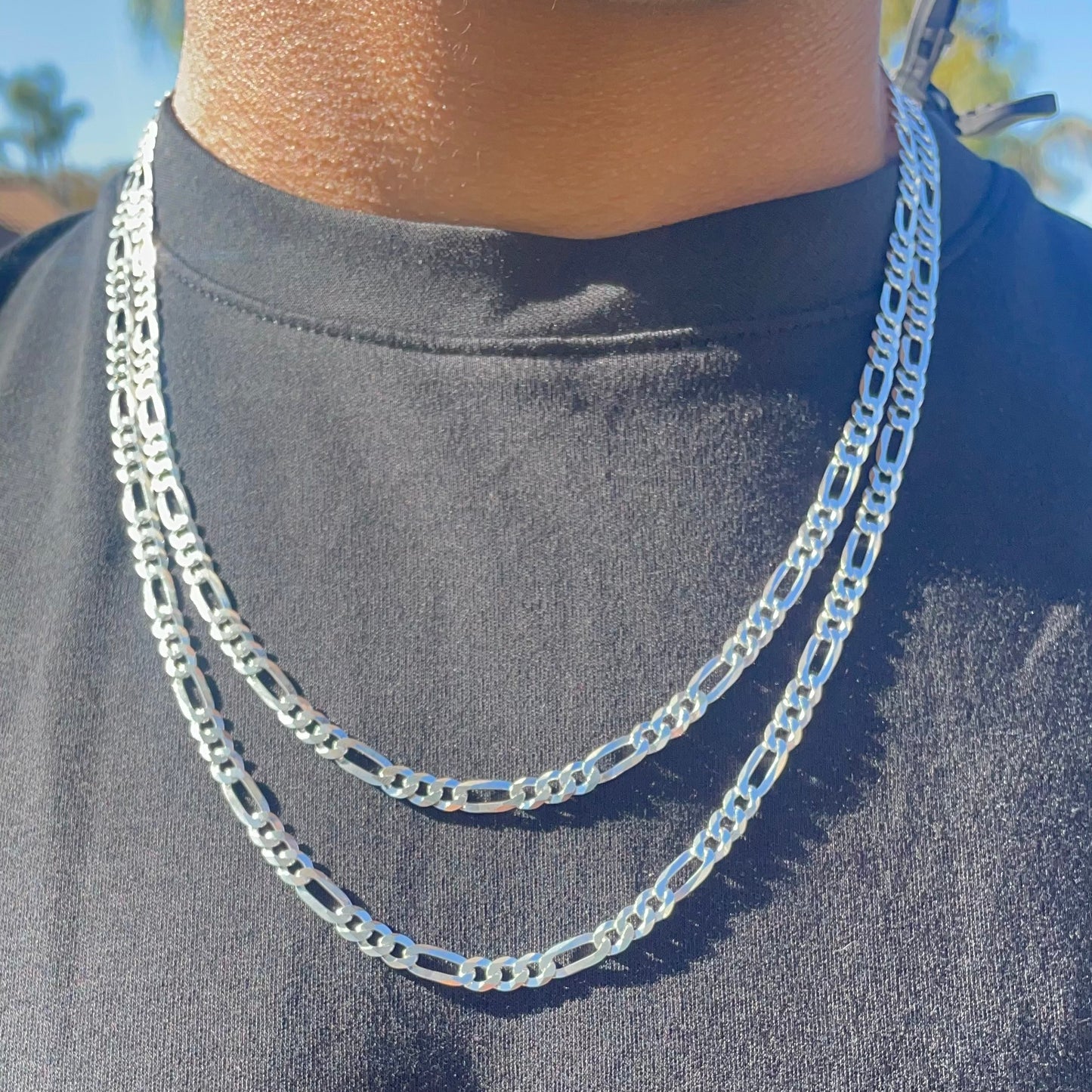 Silver 925 Figaro 5mm Chain