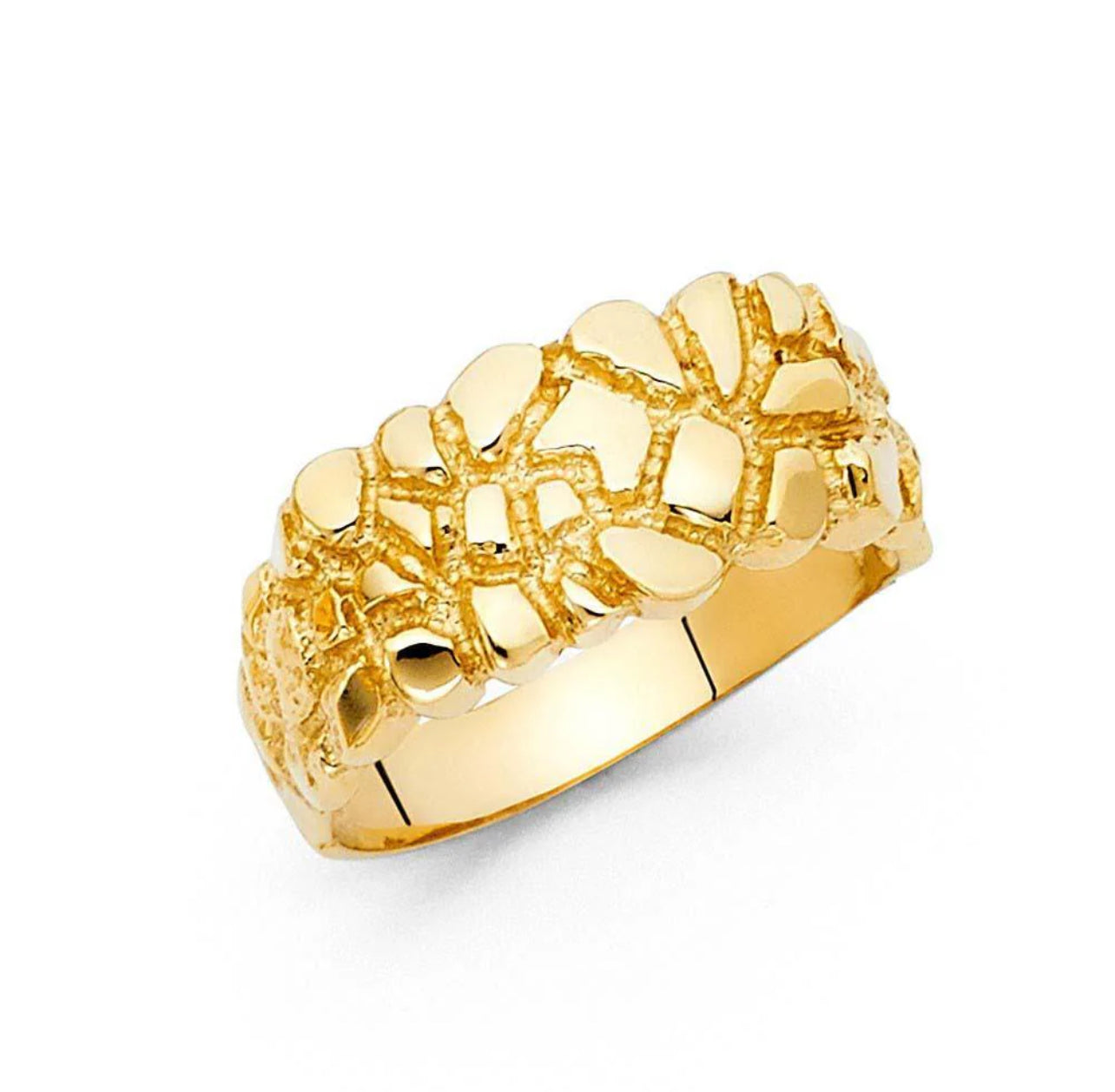 14K Yellow Gold Nugget Ring