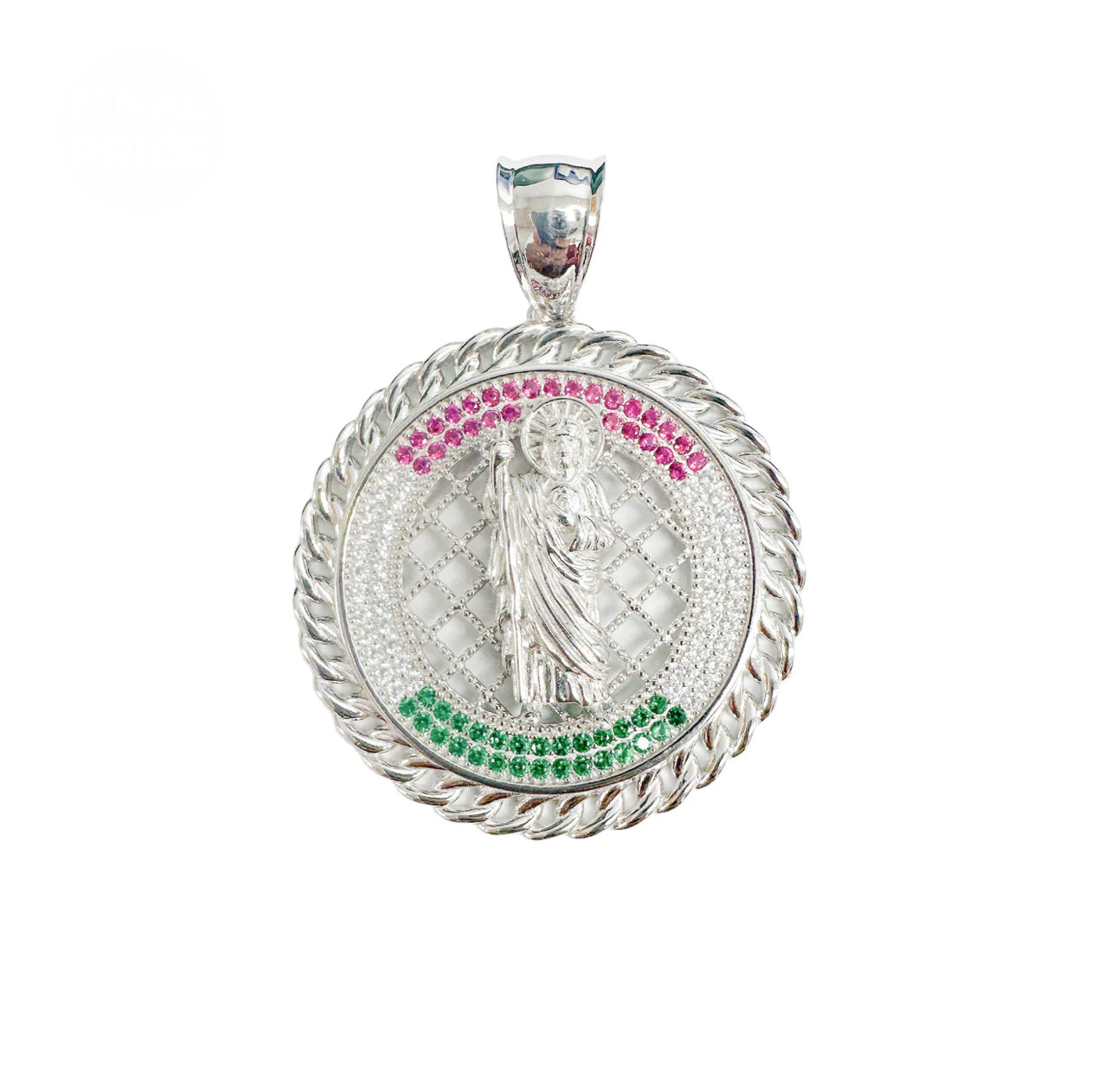 Silver 925 San Judas 35mm Pendant