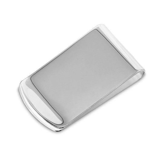 Silver 925 High Polished Wide Money Clip