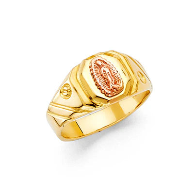 14K Two-Tone Guadalupe Baby Ring